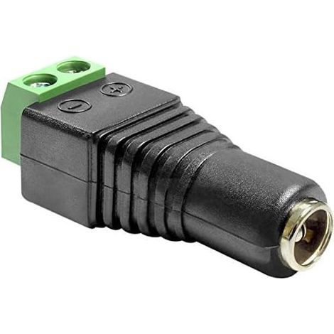 DeLOCK Adapter DC 5,5 x 2,1 mm Buchse Terminalblock 2 Pin (65421) (1/3)