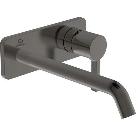 Miscelatore lavabo a parete JOY sporgenza 225 mm Rosone quadrato grigio magnetico, kit 2 IDEAL STANDARD (1/3)