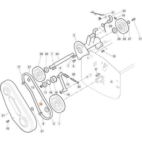 ORIGINAL EMAK KURZER ROTORRIEMEN 68250110AR
