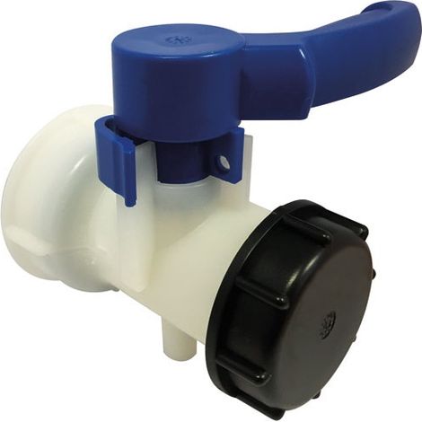 Valvola in plastica per serbatoio da 1000 litri ø60 - Bocchetta