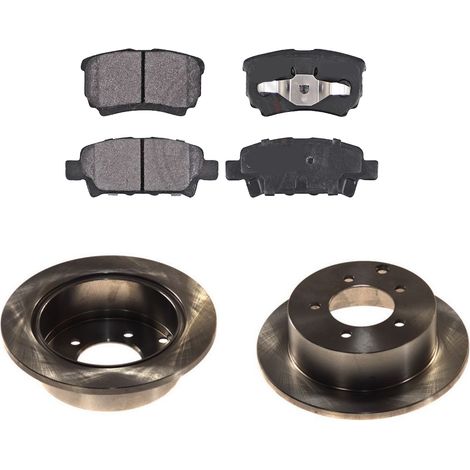 KIT FRENI POSTERIORI compatibile con JEEP COMPASS (MK49) - DISCHI + PASTIGLIE OEM: FDB1839 / 17882 /SOSTITUZIONE DIRETTA/BASSA POLVERE/SILENZIOSO