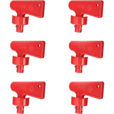 Battery Switch Isolator, 12v/24v Red Battery Cut Off Key, Universal Car Switch (2)