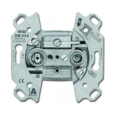 Busch-Jaeger 0230-101 toma de antena gris compacta