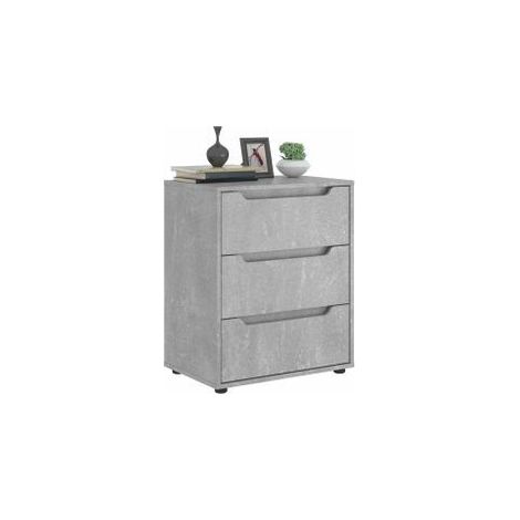 Buffet VISNES gris béton 60x40x73 bois d'ingénierie (1/5)