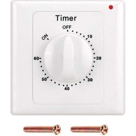 [JAMAIS UTILISÉ] AC 220 V Interrupteur Minuterie Pompe Haute Performance Commande Électronique Compte à Rebours Mécanique Socket Time Switch-60min (1/4)