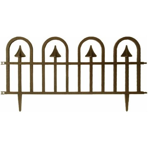 Steccato Componibile Abs Oro Anticato Cm. 60x31,5 Decorativo Per Giardini Piccol (1/2)