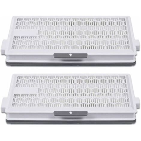 Lot de 2 filtres HEPA Airclean Plus 50 pour aspirateur Miele Complete C3 Powerline, S8340,Air Clean SF-HA 50 pour Complete C2 C3 Compact C1 C2-2,Lot de 2 pièces de rechange (1/5)