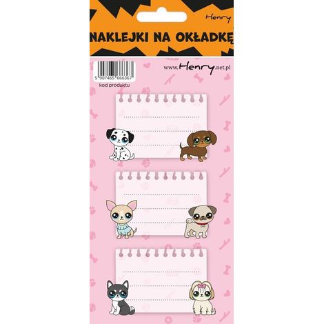 Notizbuchaufkleber – Hunde (12 Stück)