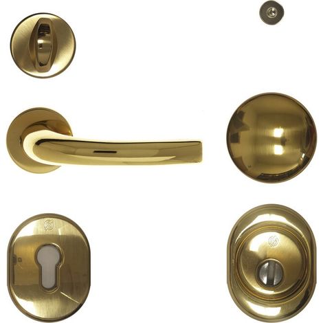 C KIT ACCESSORI OTTONE P/PORTA BLINDATA CIL EUROP