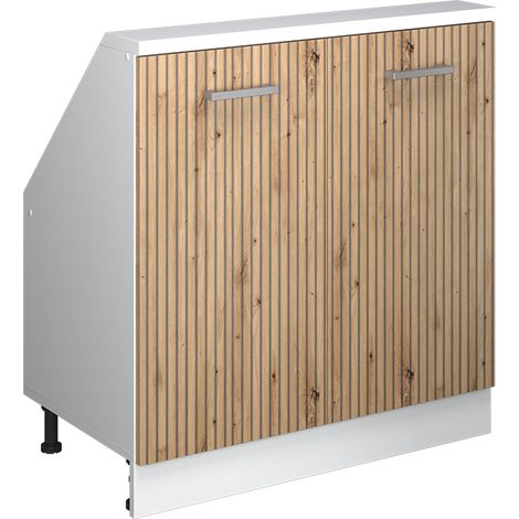 Dachschrägenschrank Rion, Artisan Eiche/Weiß, mit 2 Türen, Vicco (1/5)