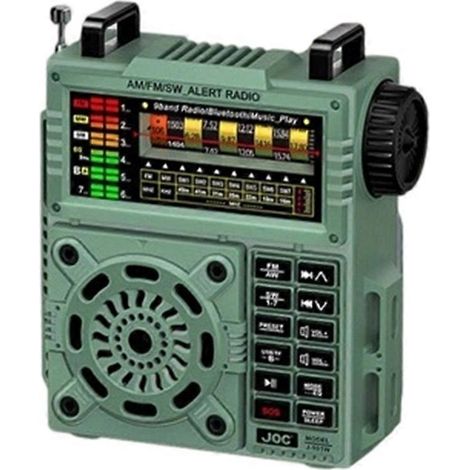 Radio portable complète AM/FM, radioamateur, radio d'urgence, radio ondes courtes, bande AIR SW, VHF, réveil SOS (1/5)