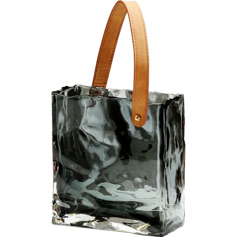 Vase en Verre Original pour Sac à Main - Aquarium Décoratif Artisanal (1/5)