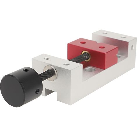 Mini-pince plate de 50 mm en aluminium pour tables, établis et perceuses d'établi (1/5)