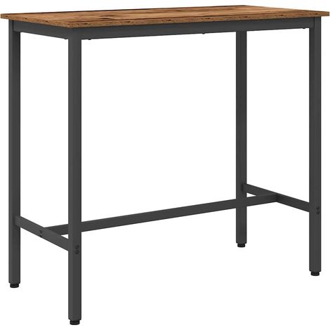 Table Old Wood 100 x 50 x 90.5 cm Engineered Wood and Steel vidaXL