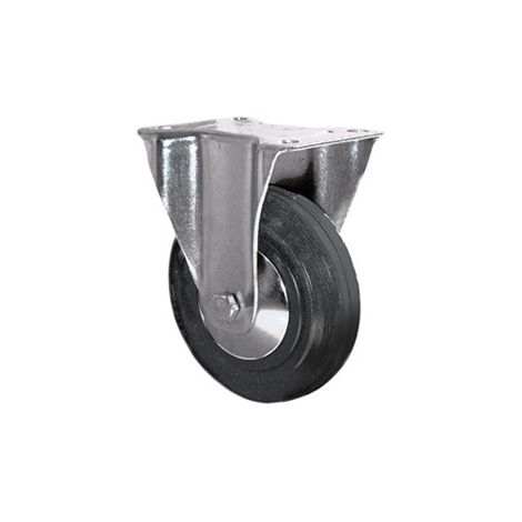 Roulette standard de manutention à platine fixe - Diamètre 125 mm