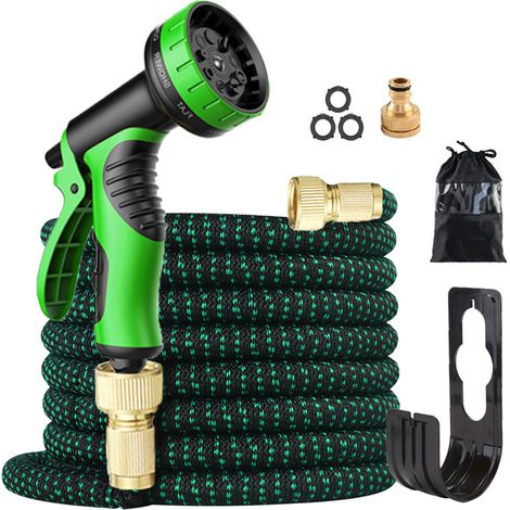 Tubo da giardino retrattile con pistola ad alta pressione - da 2,5 m a 7,5 m, kit completo-lsw