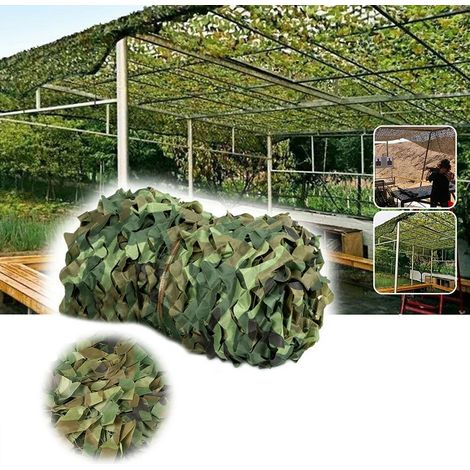 Filet de camouflage, filets de camouflage idéaux pour le camping à l'ombre, 3 m x 5 m (1/5)