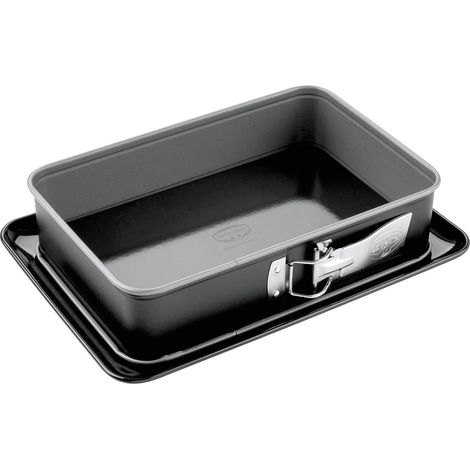 Rechteck-Springform Back-Idee mit Emailboden 28x18x7cm