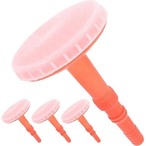 Garden Hose Attachments Watering Nozzle For Garden Hose 4Pcs Orange Round Even Water Distribution (1/5)
