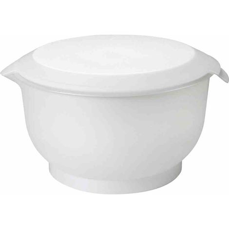 Gastromax Mischschüssel Weiß 8 Liter mit Deckel