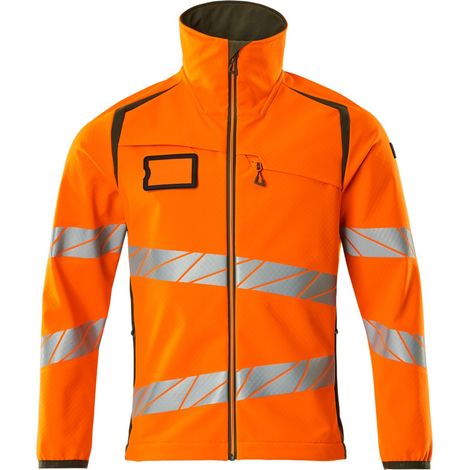 Mascot ACCELERATE SAFE Softshelljacke 19002-143-1433 Gr. L hi-vis orange/moosgrün