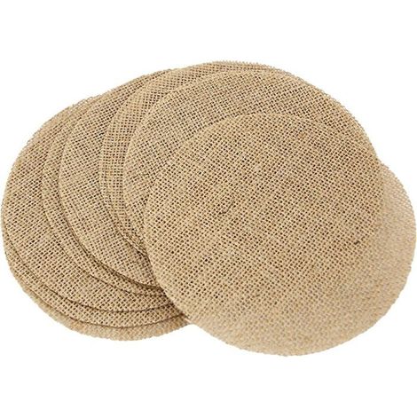 Sets de table en toile de jute naturelle, lot de 10 (1/5)