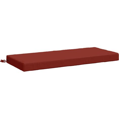 Bankkissen SOEST 100 % Polyester Rot 120 x 50 x 8 cm vidaXL (1/5)