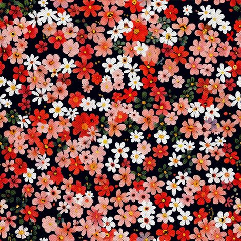 Tela decorativa para exteriores Oxford - Motivo floral I DX5433 (1/5)