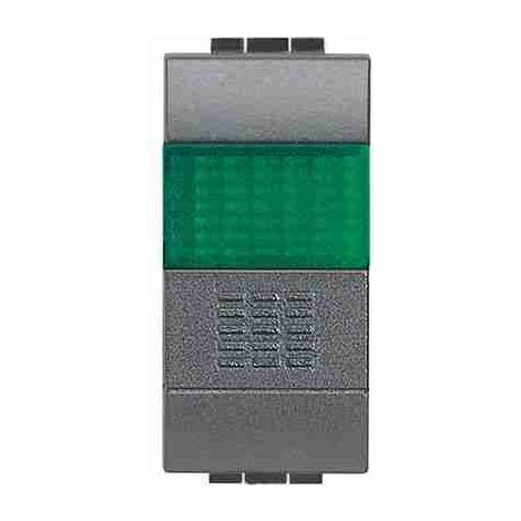 BTIL4038V 1P Drucktaster - NO 10A 250Vac - grüne Lampenfassung