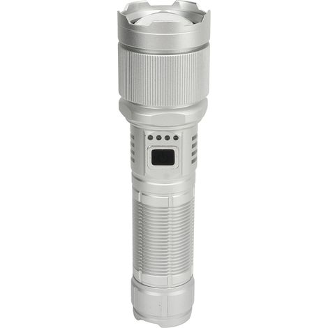 Wiederaufladbare LED-Taschenlampe mit hoher Leuchtkraft (8000 lm) und Teleskopzoom, leistungsstark und tragbar, ideal für Camping und Notfallsituationen im Freien. (1/5)