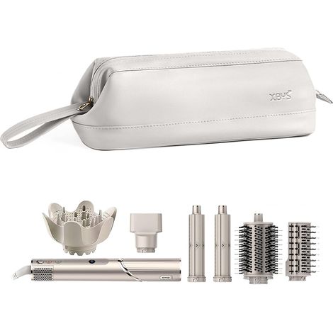 Linpr Sac de Rangement de Voyage pour Styler Complet Dyson Airwrap/Shark Flexstyle et Accessoires, Étui de Voyage Portable, Étui de Transport Étanche pour Sèche-Cheveux (Gris, Couche Unique) (1/5)