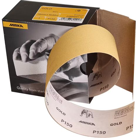 Rouleau de ponçage Mirka 2388400132 70 mm 36 6 m P320