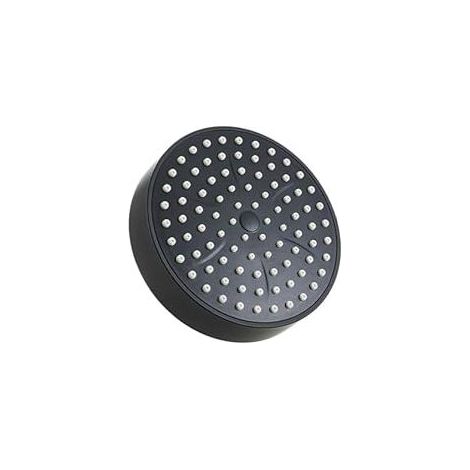 Pommeau de douche haute pression, petites buses en silicone, ajustement universel, compatible avec les douches à fort et faible débit (noir) (1/5)