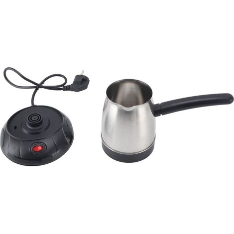 Türkische Kaffeemaschine mit langem, abnehmbarem Griff, 500-ml-Wasserkocher aus Edelstahl für Tee und Milch (1/5)