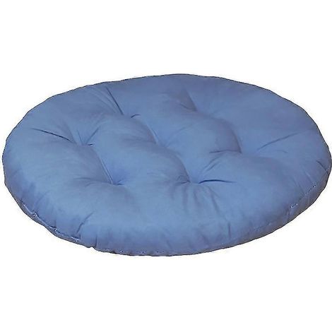 Coussins de siège ronds (40 cm, 2 pièces) - Coussins de chaise orthopédiques - Coussins de siège confort (Bleu, lot de deux) (1/3)