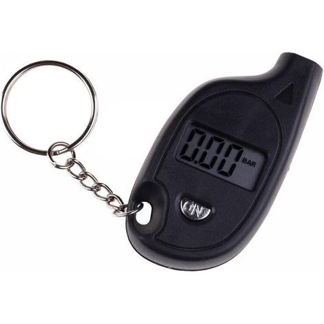 Mini-Schlüsselanhänger mit digitalem LCD-Display zur Reifendruckprüfung von Autos und Motorrädern (1/5)