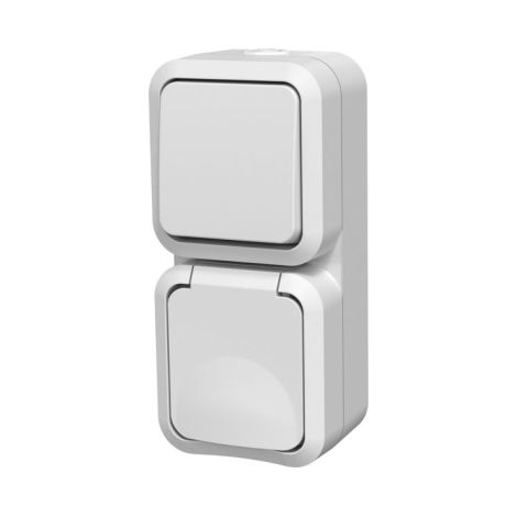 Interrupteur quarx aquapro va-et-vient ip55 16A 250V
