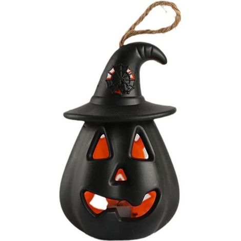 accessoires d'horreur d'Halloween décoration d'Halloween citrouille d'Halloween lampe crâne effrayante noire (1/4)
