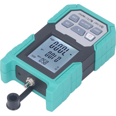 Testeur de Fibre Optique Portable, Photomètre Optique Mini Haute Précision avec Éclairage LED, Mesure -70 à +10 dBm (1/5)