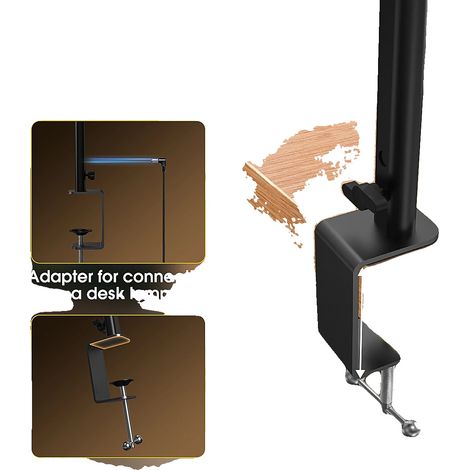 LED Schreibtischlampe, dimmbares Licht, Augenschutztechnologie, Klemmenversion (1/2)