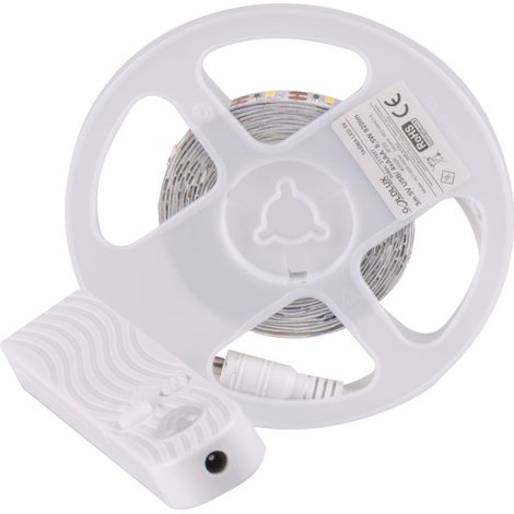 Striscia LED 3m a batterie con PIR 4000K IP20 Polux (1/5)