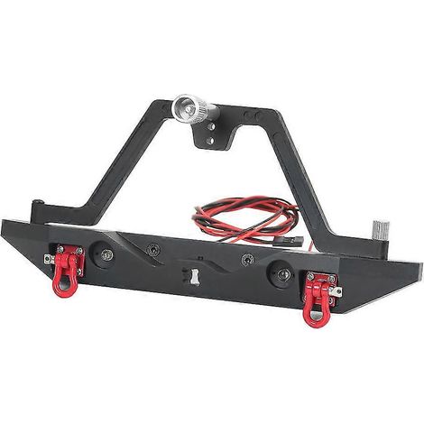 Metallstoßstange mit LED-Leuchten für 1/10 Rc Crawler Axial Scx10 90046 Scx10 Iii Axi03007 Trx4, hinten (1/5)