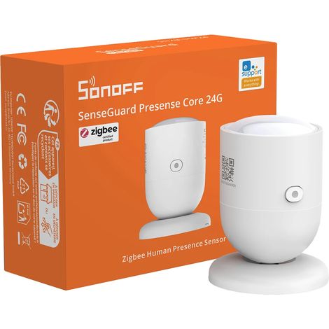 Capteur de Présence Zigbee, Détection Radar Avancée, Compatibilité Maison Intelligente, SNZB-06P24 (1/2)