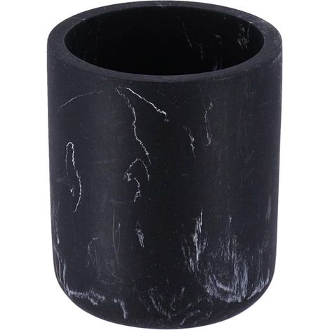 Vaso de poliresina - mármol negro - Tendance