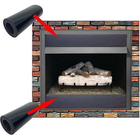 Le couvercle de cheminée bloque l'air froid des bouches d'aération pour éviter les pertes de chaleur - Écran de cheminée magnétique - 91,44 x 10,16 cm - paquet de 2 (1/4)