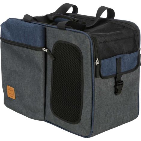 Rucksack & Tasche Tara 2 in 1, 25 x 38 x 50 cm, grau/blau