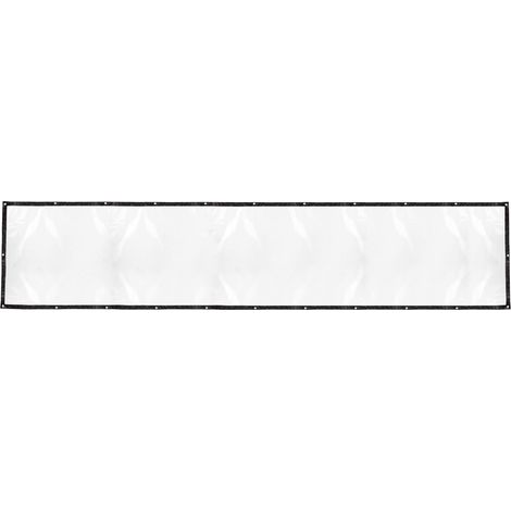 Lona de PE impermeable y transparente para techos de casas, duradera, resistente al viento, cubierta protectora para refugios, disponible en tamaños de 1x1m, 1x2m, 1x3m, 1x4m, 1x5m, blanca. (1/5)