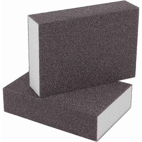 Lot de 8 éponges à poncer à gros grain (60-220) pour le polissage du métal et du bois. (1/5)