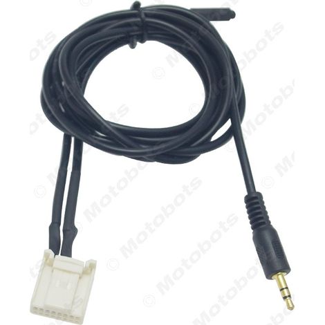 Compatible avec le lecteur CD 6 disques Subaru XV Forester, câble audio AUX 16 broches avec microphone, connecteur mâle 3,5 mm. (1/4)