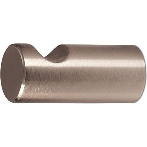 SO-TECH - Porte-manteaux Adriana - Inox brossÃ© (Simple) - Gris - L45Ã—P20 mm - pour vestiaire, entrÃ©e, couloir